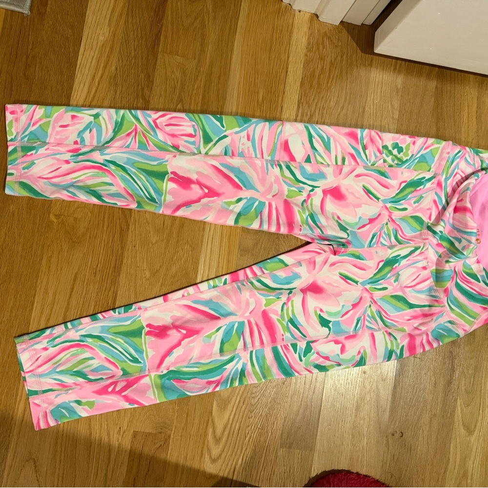 Lilly Pulitzer Pink and Green Luxletic Leggings